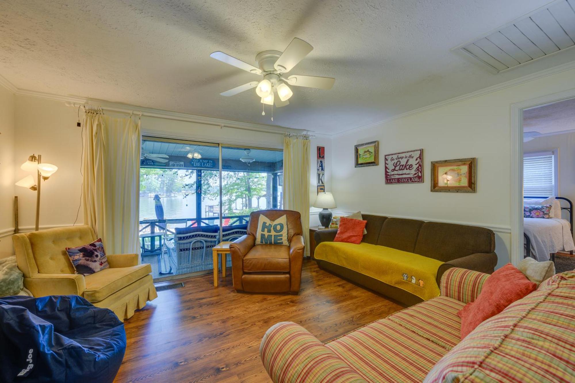 Lake Sinclair Crooked Creek Cottage With Fire Pit! Eatonton Exteriör bild